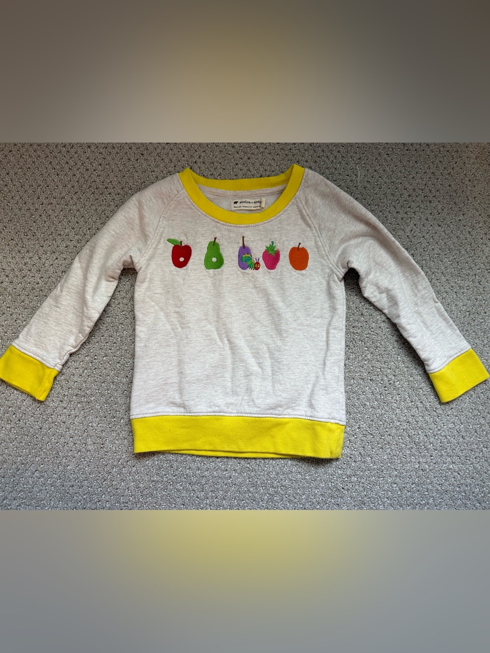 Monica and Andy Eric Carle sweatshirt 3T